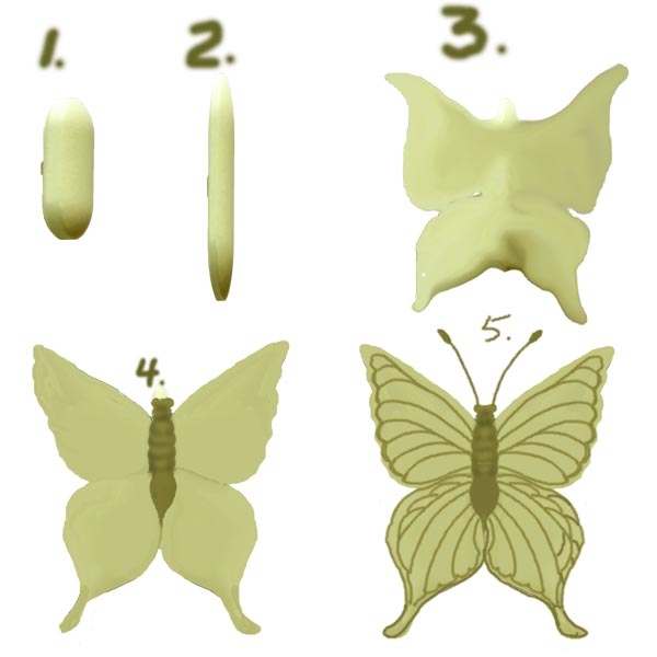 Creation of Lilies in Crystal : Step 15